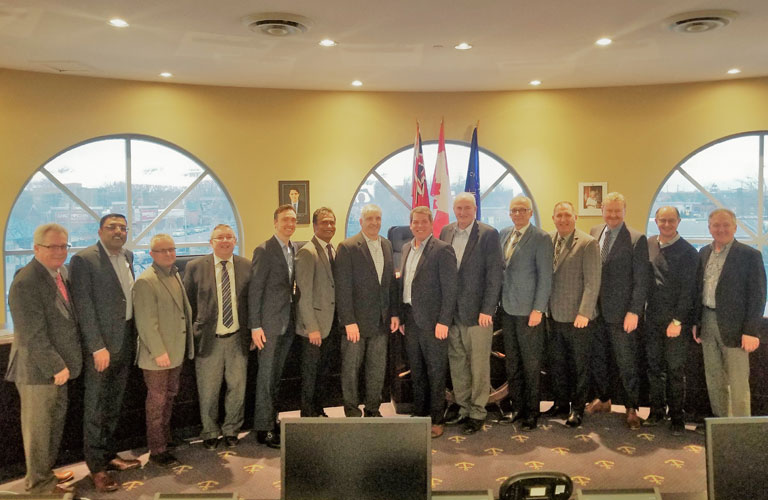 With Niagara Regional Officials